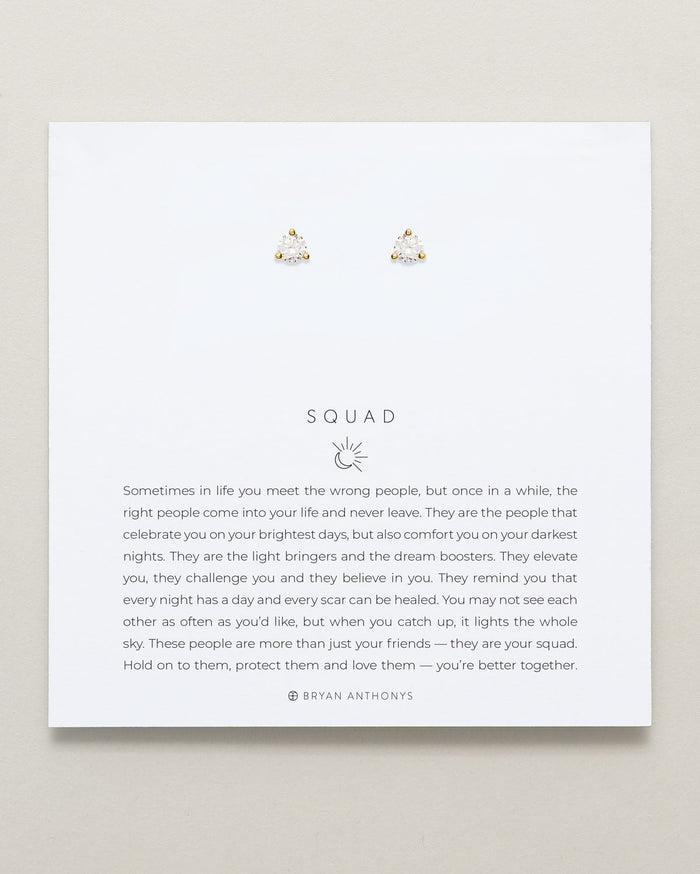 Squad Crystal Stud Earrings