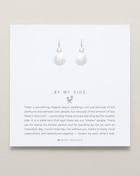 By My Side Pearl Drop Earrings