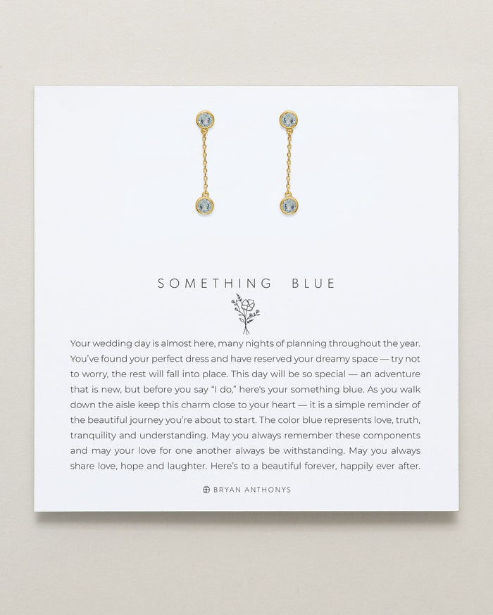 Something Blue Drop Earrings