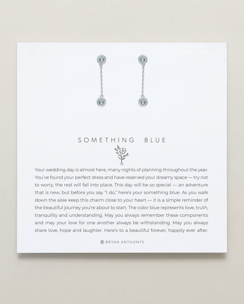 Something Blue Drop Earrings