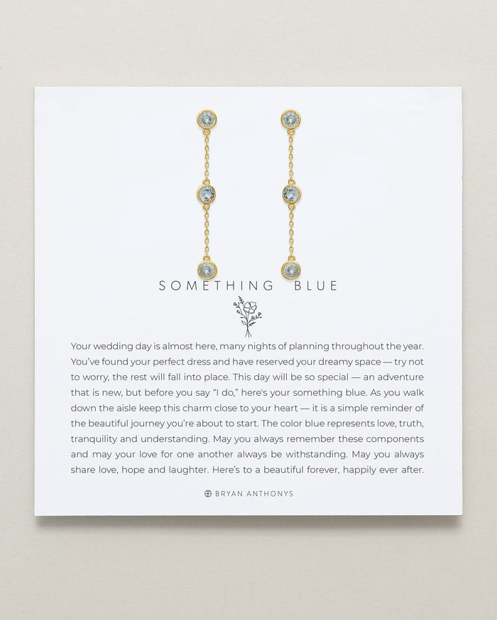 Something Blue Linear Earrings