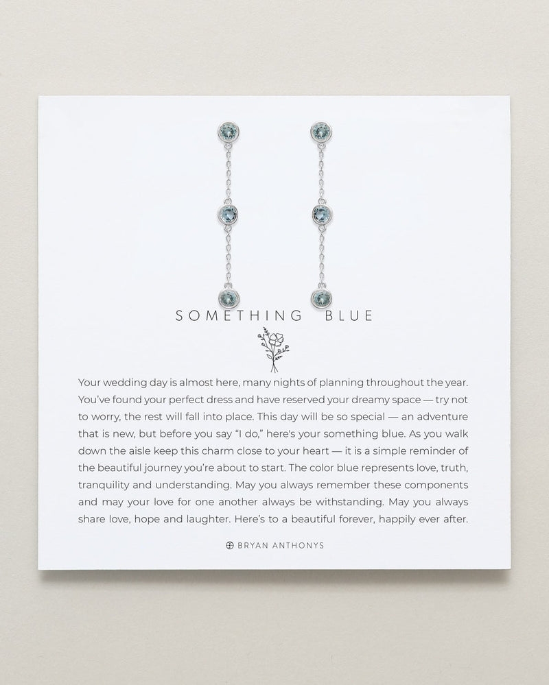 Something Blue Linear Earrings