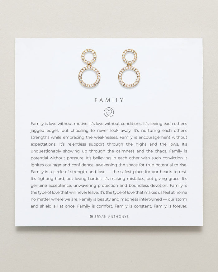 Family Drop Earrings