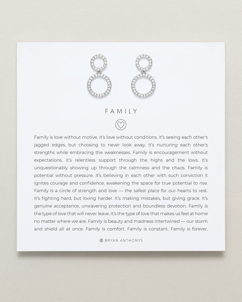 Family Drop Earrings