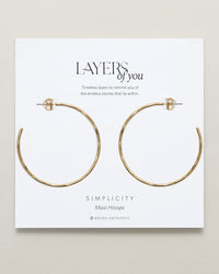 Simplicity Maxi Hoop Earrings