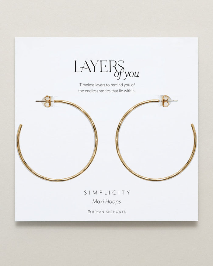 Simplicity Maxi Hoop Earrings