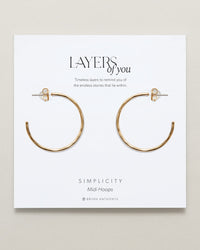 Simplicity Midi Hoop Earrings
