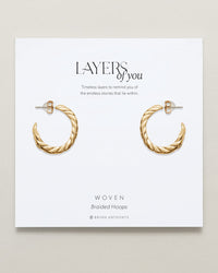 Woven Braided Hoop Earrings
