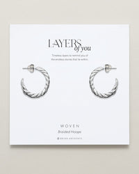 Woven Braided Hoop Earrings