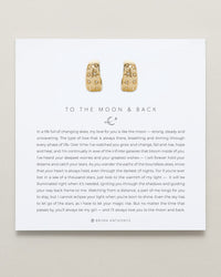 To the Moon and Back Hoop Earrings