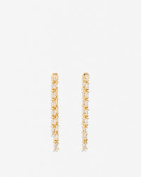 By My Side Baguette Chandelier Earrings