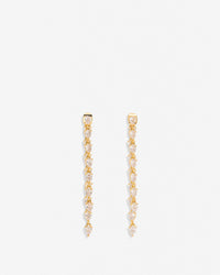 By My Side Pear Cut Chandelier Earrings