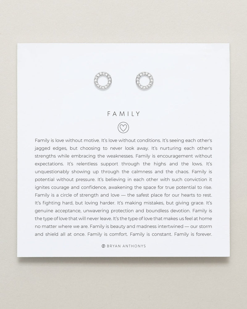 Family Stud Earrings