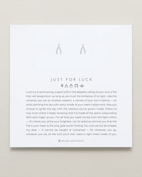 Just For Luck Wishbone Earrings