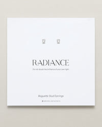 Radiance Baguette Stud Earrings
