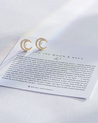 To the Moon and Back Stud Earrings