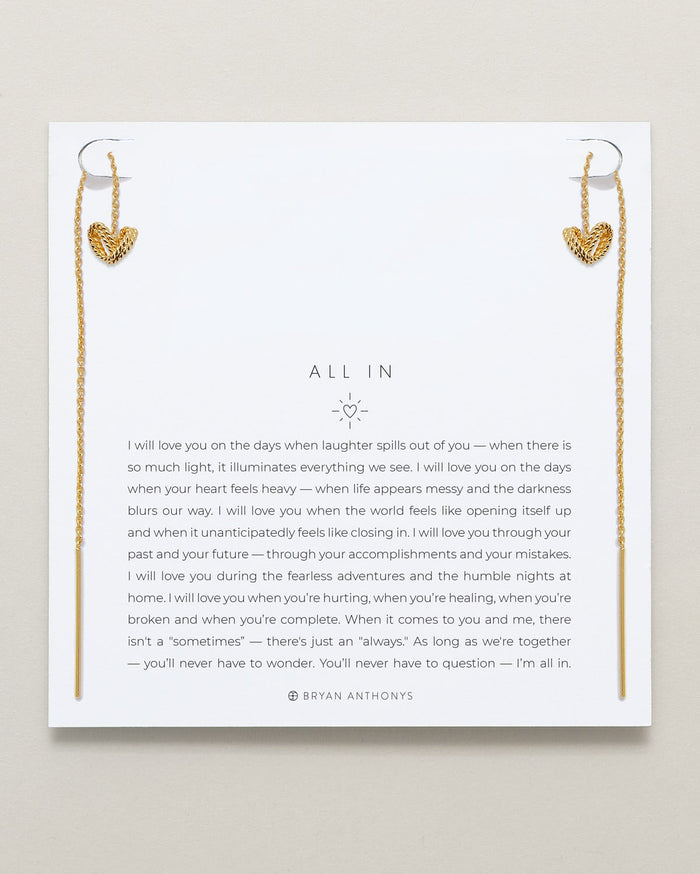 All In Threader Earrings