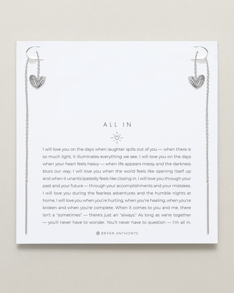 All In Threader Earrings