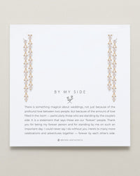 By My Side Pear Cut Chandelier Earrings