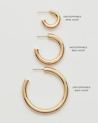 Unstoppable Midi Hoop Earrings