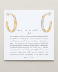 Beautifully Broken Baguette Maxi Hoop Earrings