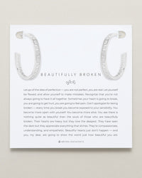 Beautifully Broken Baguette Maxi Hoop Earrings