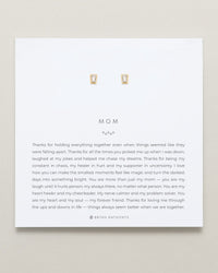 Mom Baguette Stud Earrings