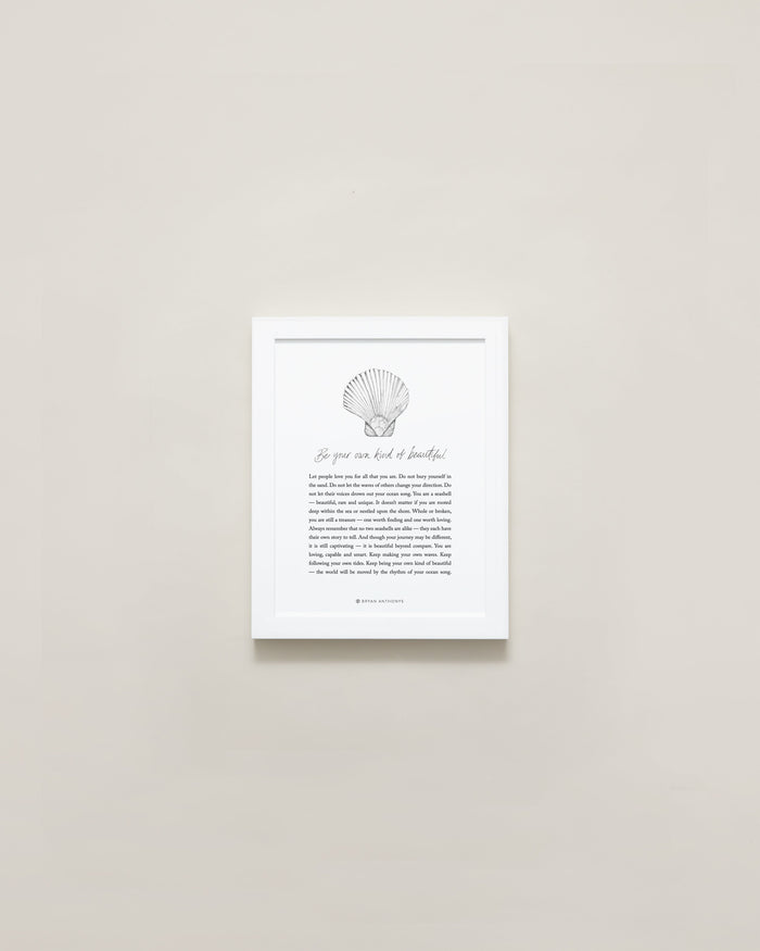 Be Your Own Kind Of Beautiful Illustration with Meaning 5x7 Framed Print