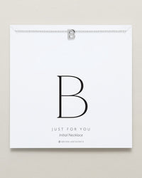 Just For You Initial Necklace — B