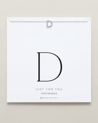 Just For You Initial Necklace — D