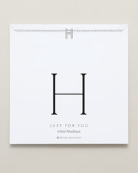 Just For You Initial Necklace — H