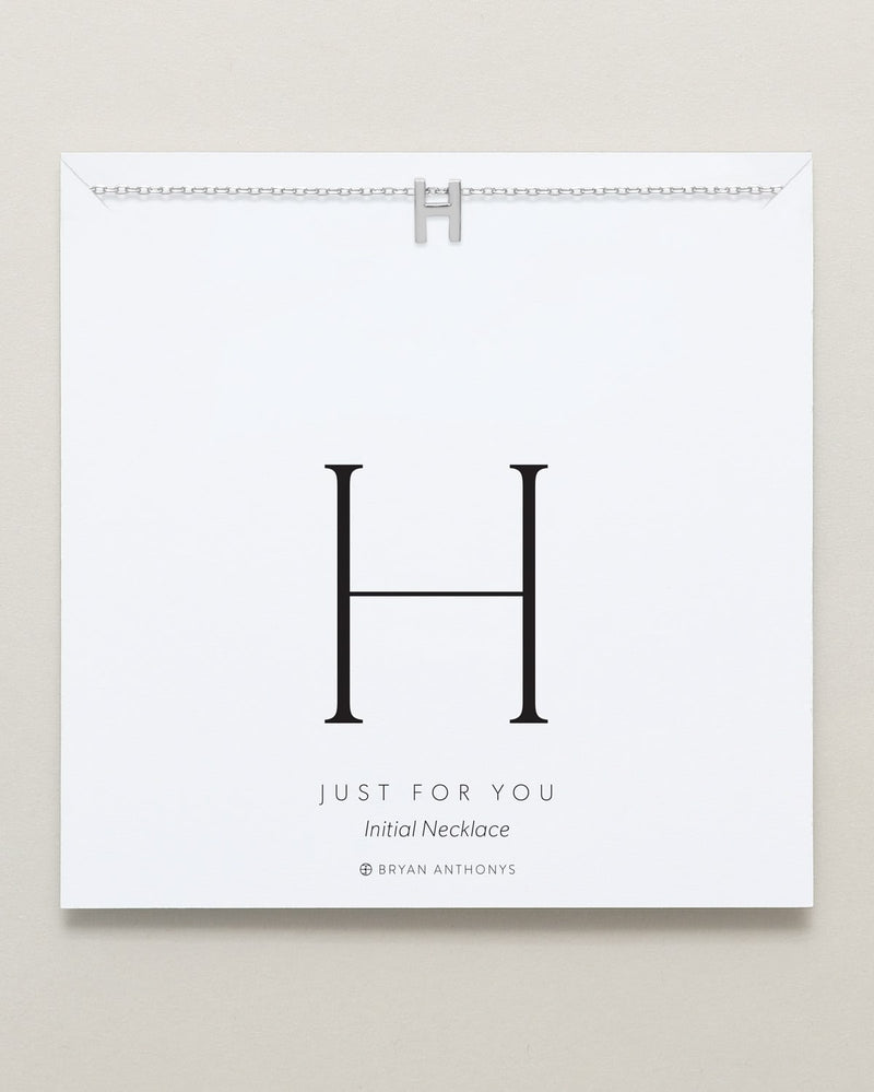 Just For You Initial Necklace — H
