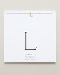Just For You Initial Necklace — L