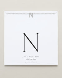 Just For You Initial Necklace — N