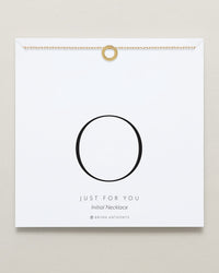 Just For You Initial Necklace — O