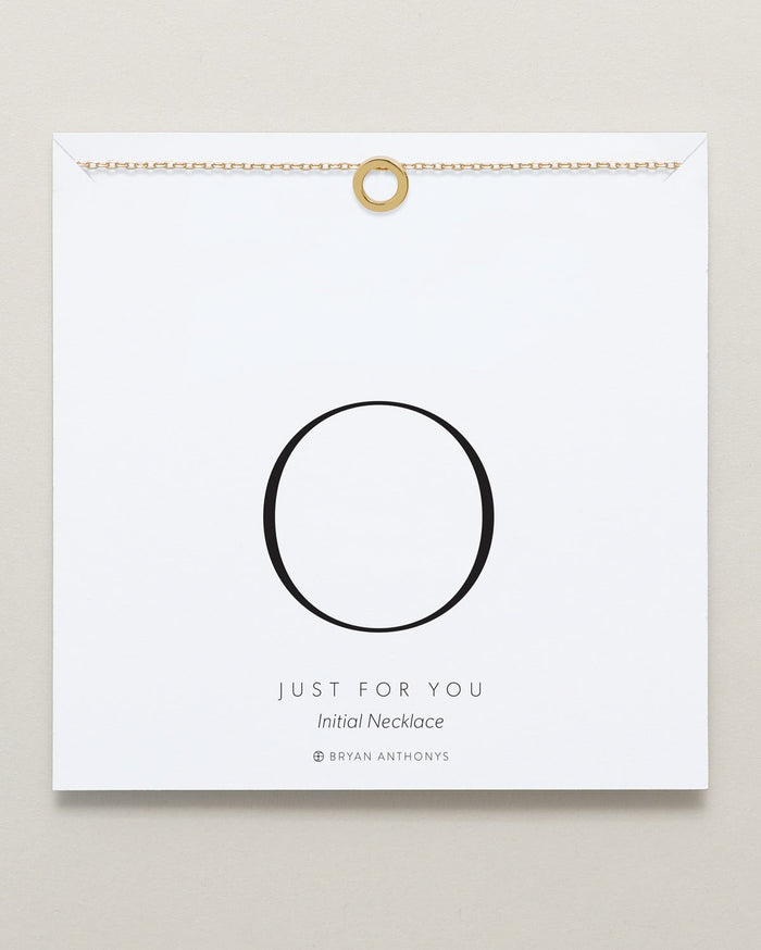 Just For You Initial Necklace — O