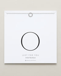 Just For You Initial Necklace — O