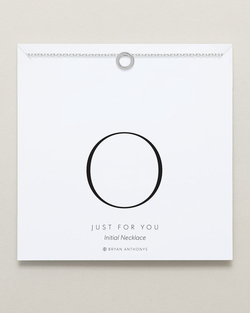 Just For You Initial Necklace — O