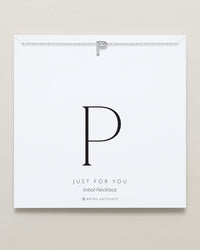 Just For You Initial Necklace — P