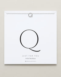 Just For You Initial Necklace — Q