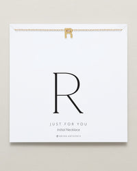 Just For You Initial Necklace — R