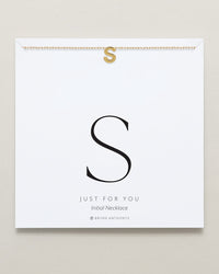 Just For You Initial Necklace — S