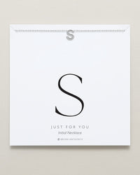 Just For You Initial Necklace — S