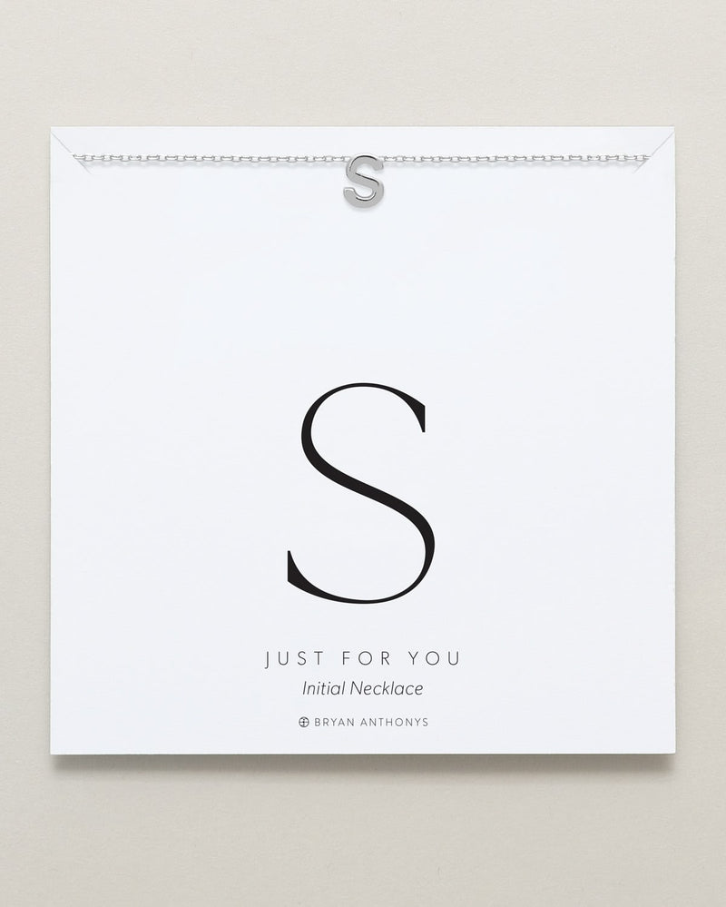 Just For You Initial Necklace — S