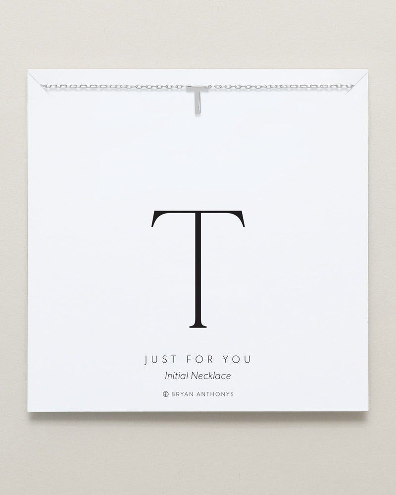 Just For You Initial Necklace — T