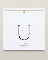Just For You Initial Necklace — U
