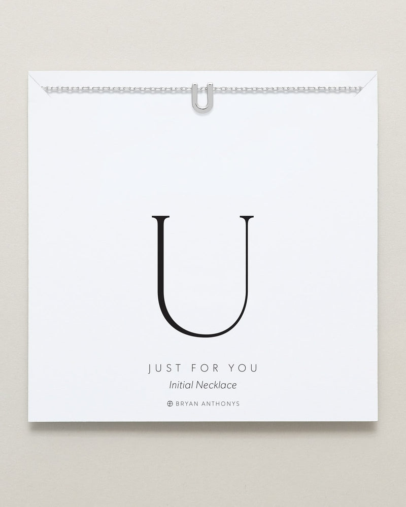 Just For You Initial Necklace — U