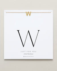 Just For You Initial Necklace — W