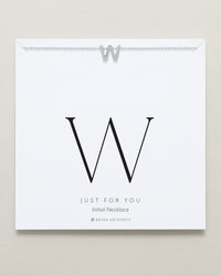 Just For You Initial Necklace — W