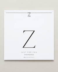 Just For You Initial Necklace — Z